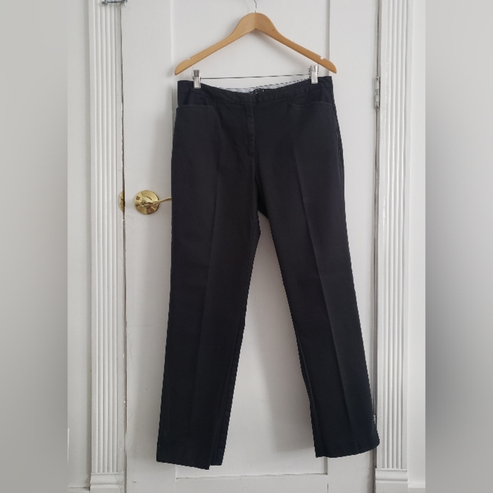 Vintage 2004 Tommy Hilfiger Y2K Black Pants Trousers Womens Size 14